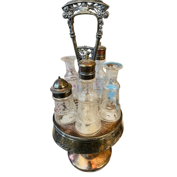 SOLD | Antique Victorian Silver Table Set - Picture 1 of 11